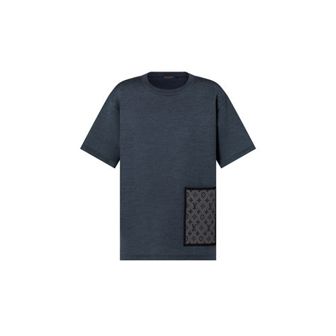 playera louis vuitton tejida monogram azul 